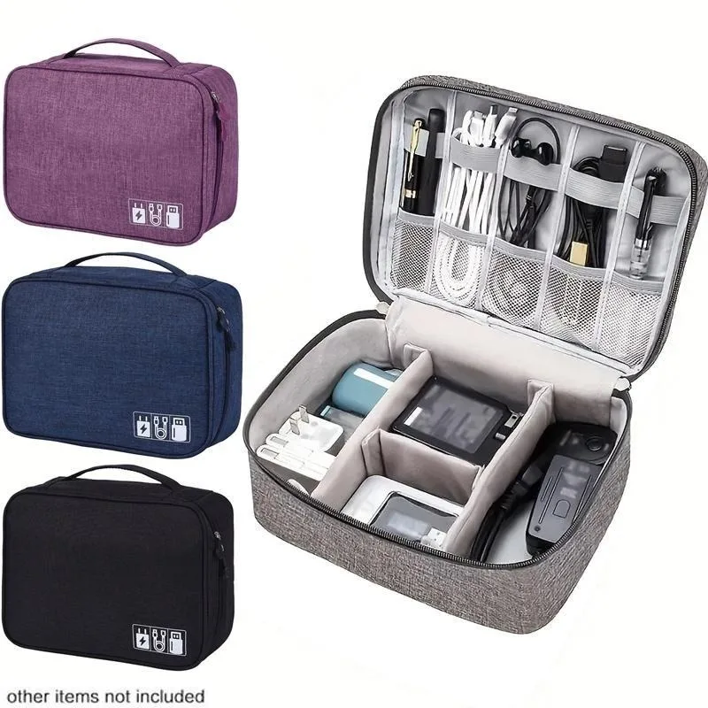 Tech Accessories For Ipad - Electronics Organizer Travel Case Water Resistant