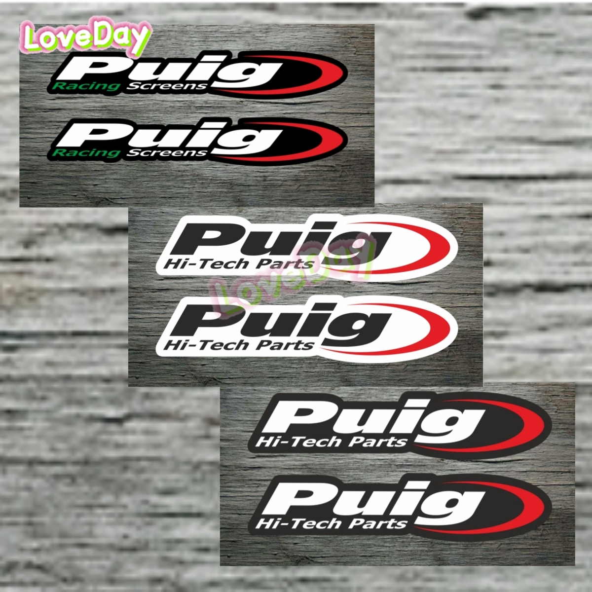 Puig Racing Hi-Tech Sticker NG - Tech Accessories Words 评论和价格