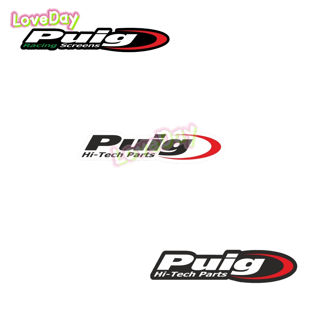 Puig Racing Hi-Tech Sticker NG - Tech Accessories Words 评论和价格