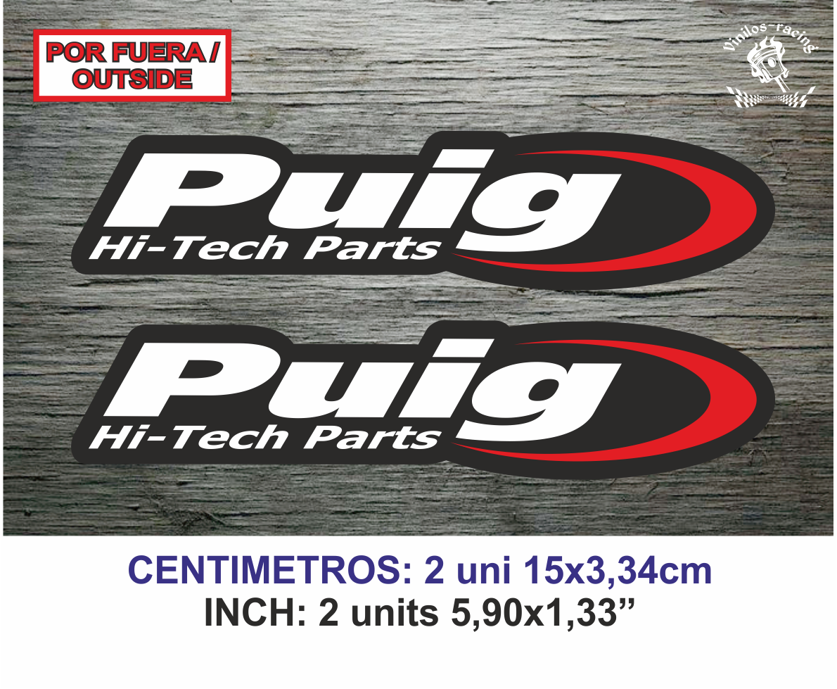 Puig Racing Hi-Tech Sticker NG - Tech Accessories Words 评论和价格