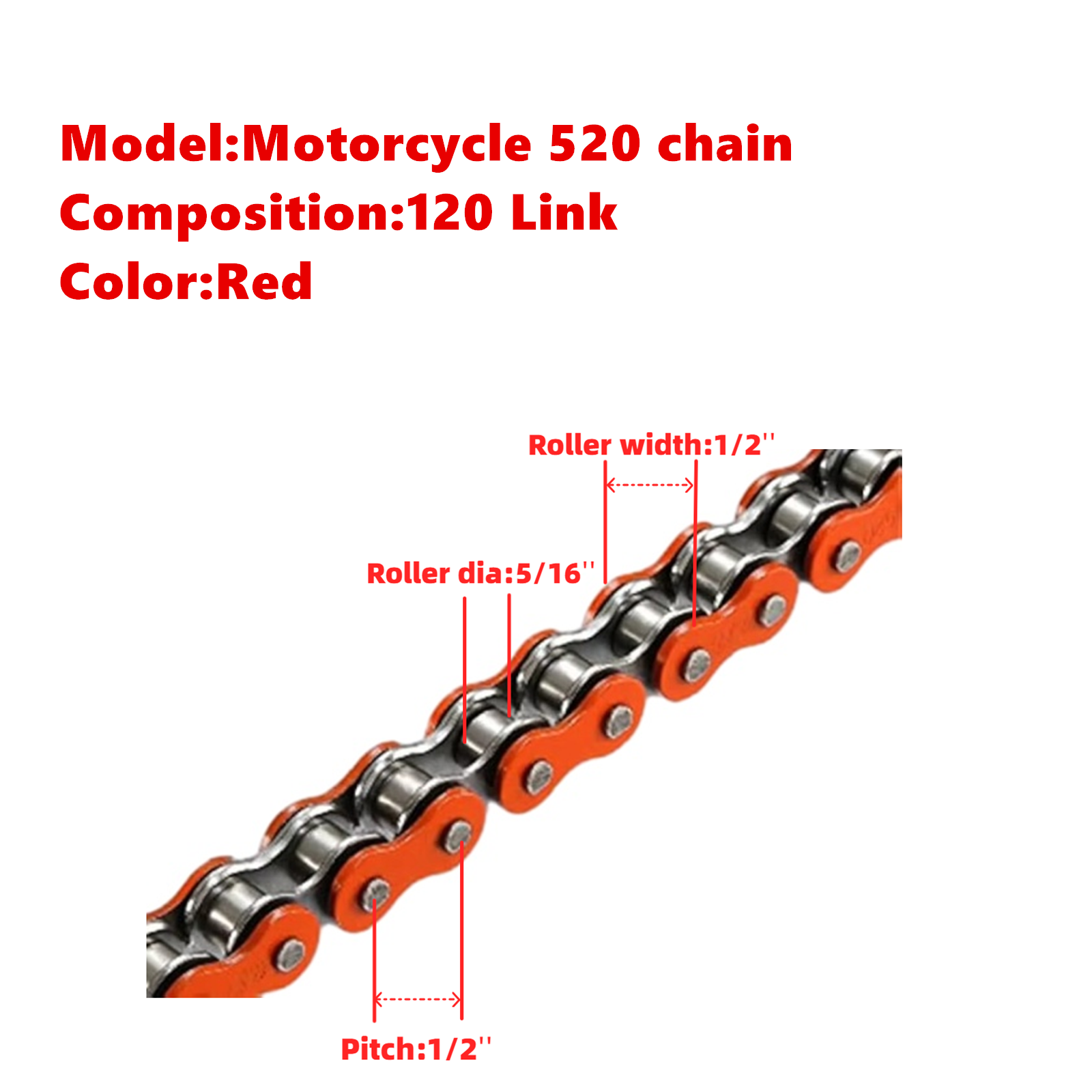 Motorcycle Chain 520 120 Links - Moto Tech Accessories & Workshop 评论和价格