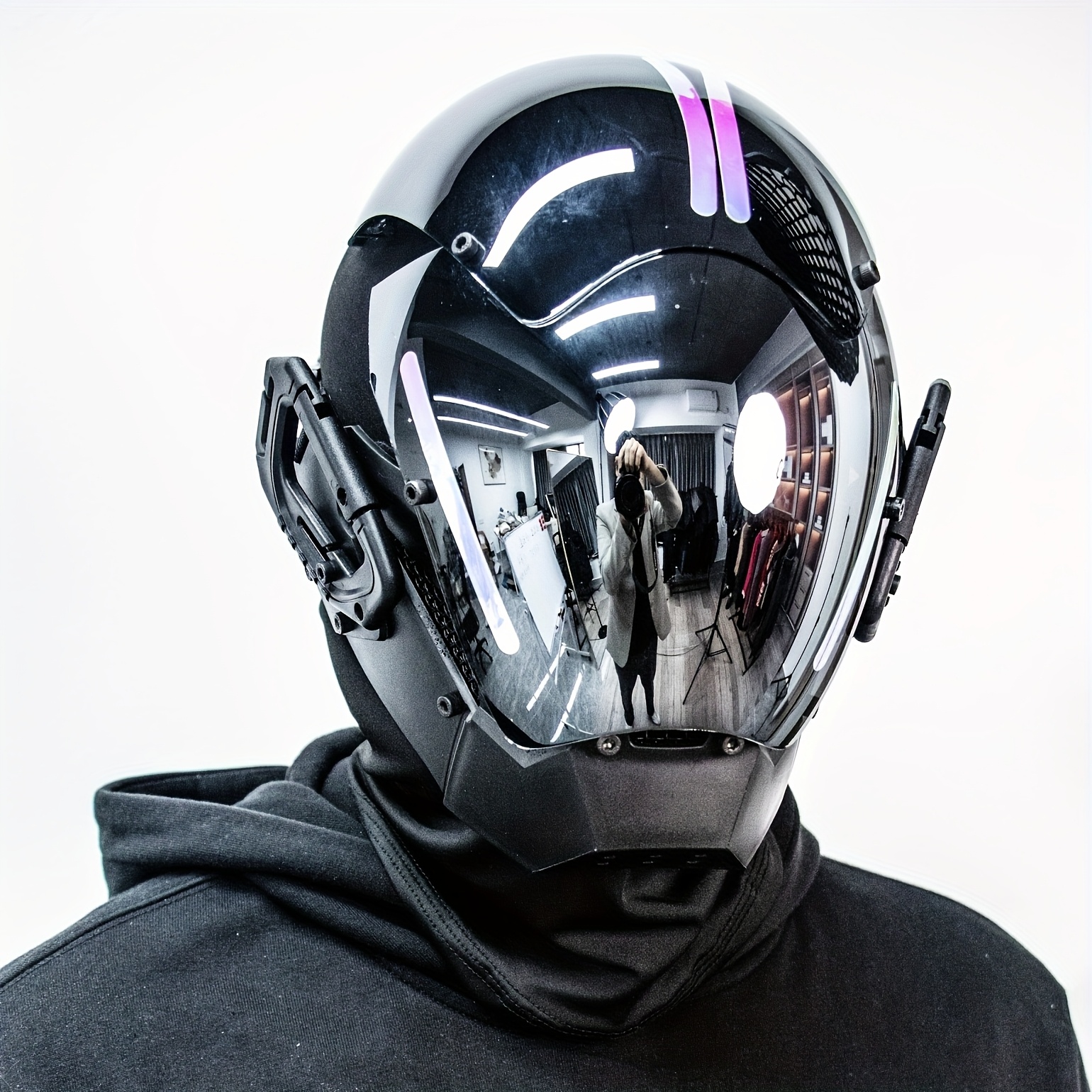 Cyberpunk helmet mask, futuris - Tech Gear Accessories 评论和价格