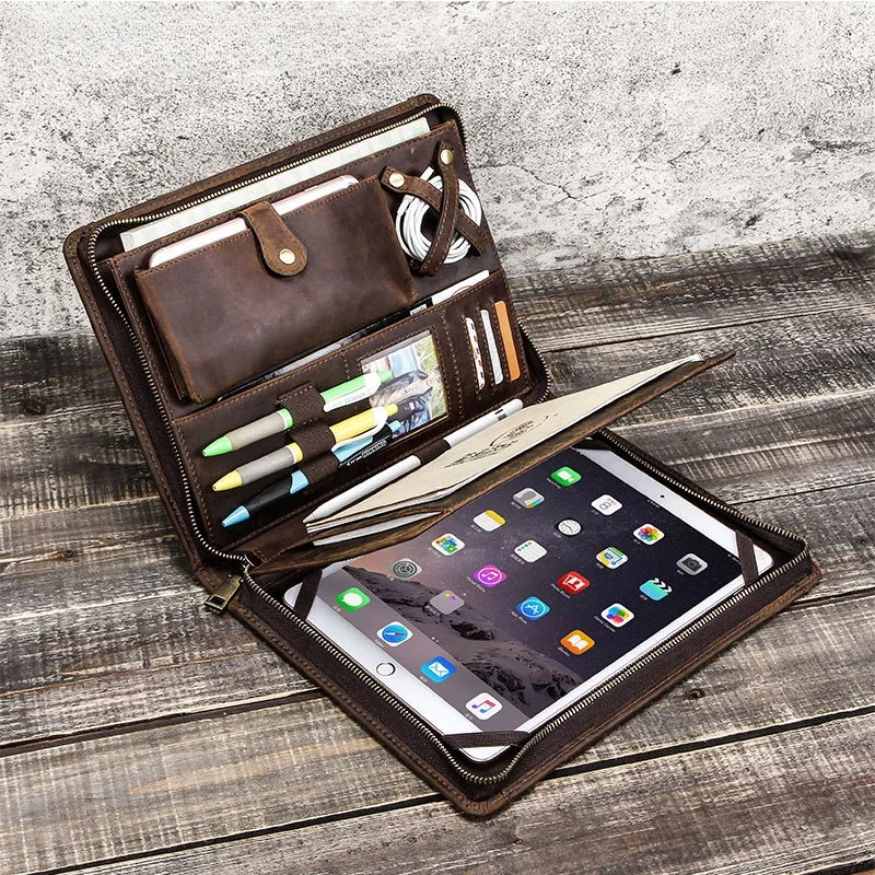 Leather Tablet Storage Bag for - Tech Accessories For Ipad 评论和价格